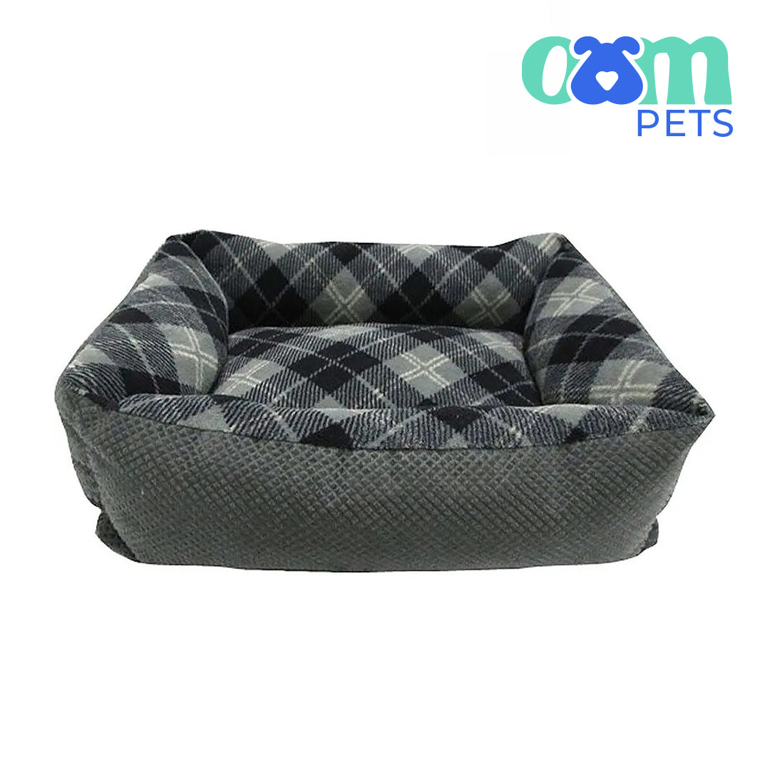OAM Pets - Tartan Plaid Small Pet Lounger (20"x15") Assorted