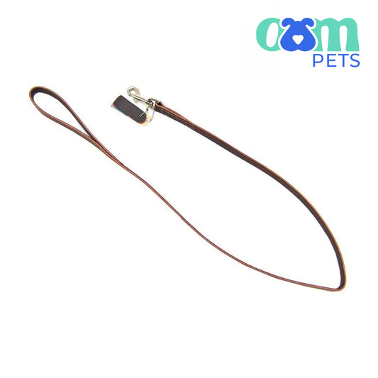 OAM Pets - Leather Lead - 4' Long x 3/4" Wide