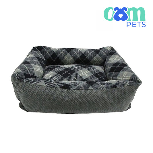 OAM Pets - Tartan Plaid Small Pet Lounger (20"x15") Assorted